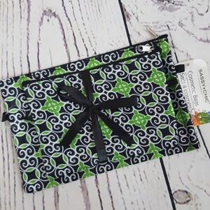 Sassy + Chic, set of 2 duo cosmetic bags, NWT